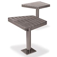 Contemporary chair AI-19, NI-19outdoorsteelcentral base