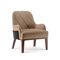 Contemporary armchair GILL 070 Pfabricwoodencustomizable