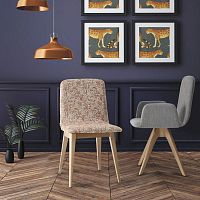 Contemporary chair ATRIUMindoorfabricbeech base