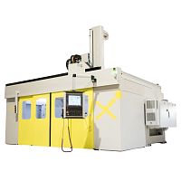 5-axis CNC machining center T with swiveling spindlemobile gantryfor wood