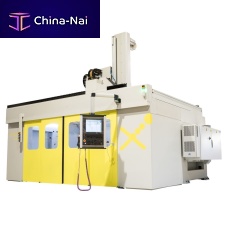 5-axis CNC machining center T with swiveling spindlemobile gantryfor wood