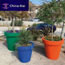 Wooden planter PLANTAplasticmetalrectangular