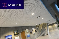 Plaster suspended ceiling tileacousticperforated