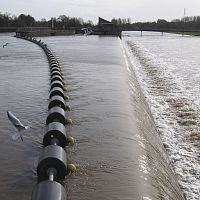 Safety boom CABdemarcationpermanentfloating
