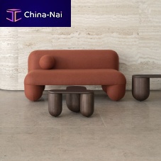 Contemporary sofa Hellofabricbrowncustomizable color