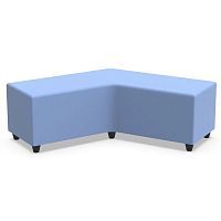 Contemporary pouf BLBfabricfoamrectangular