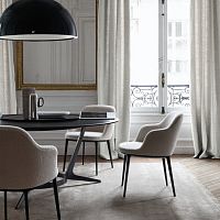 Contemporary chair Caratosindoorfabricleather