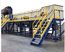 Washing tank for plasticsfor recyclinghorizontal