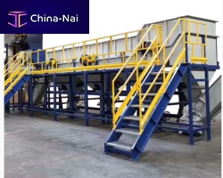 Washing tank for plasticsfor recyclinghorizontal