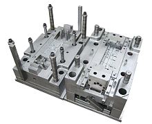 Multi-cavity plastic injection mold mono-cavityhot-runnerbi-material