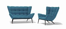 Contemporary sofa TUULLA LOVESEATfabricyellow2-person