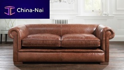 Sofa bed BERKELEYtraditionalleatherbrown