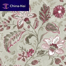 Upholstery fabric ARLES 25 floral patternpolyesterlinen