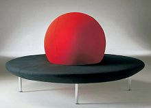 Contemporary upholstered bench GIRAMONDOfabricroundred