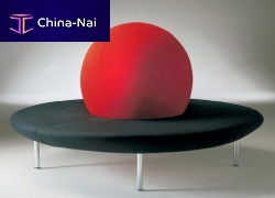 Contemporary upholstered bench GIRAMONDOfabricroundred