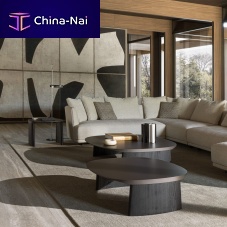 Contemporary coffee table CLEOoakeucalyptusoak base