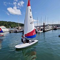 Single-handed sailing dinghy TOPPERdouble-handedregattarecreational
