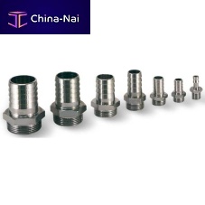 Hose fitting RS seriesfor vacuumbarbednickel-plated brass