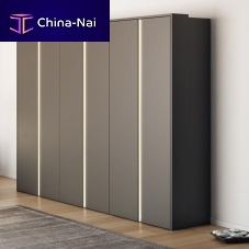 Corner wardrobe MULTI FORMA II contemporaryglossy lacquered woodglass