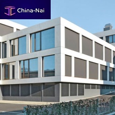 Panel cladding ECOMUR FLEXcement-glass compositesmoothmetal look