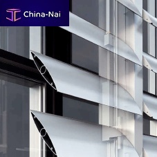 Aluminum solar shading for facadewindowhorizontal