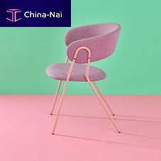 Contemporary chair Clipindoorfabricpainted metal base