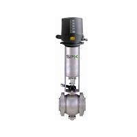 Double-seat valve DKR2 ballpneumatically-operatedmix-proof
