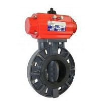 Butterfly valve pneumaticelectricfor control