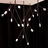 Pendant lamp PetalobrassMurano glasscontemporary