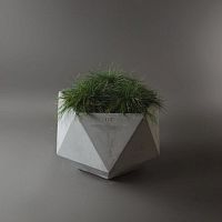 Fiber-reinforced concrete planter FEMKANT GREY CONCRETEcontemporaryfor public spaceindoor