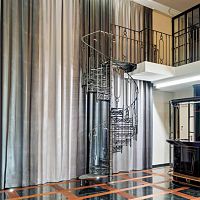 Spiral staircase C 160cast iron stepsteel framehome