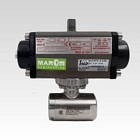 Ball valve 020323014pneumatically-operatedstopstainless steel
