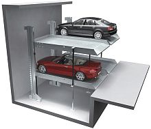 Hydraulic parking platform electricdouble-decker