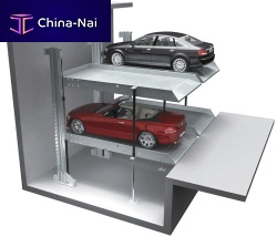 Hydraulic parking platform electricdouble-decker
