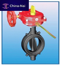 Butterfly valve UL/FMwith handwheelfor waterwafer
