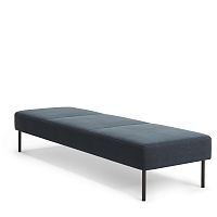 Contemporary upholstered bench KOVEfabricblue