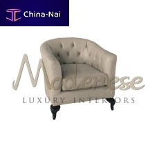 Contemporary armchair 20212leatherbeechcustom