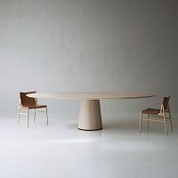 Contemporary table MATERIC ashmarbleash base
