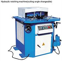 Hydraulic notching machine semi-automatic