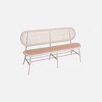 Contemporary bench BERNARDES 292beechfabricleather