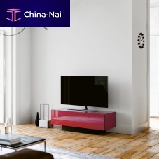 Contemporary TV cabinet BRICKlowboardwith built-in lightwith built-in speaker