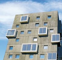 Balcony with bars reinforced concrete
