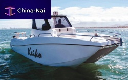 Catamaran walkaround X-28outboardtwin-enginedual-console