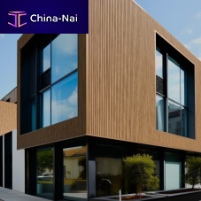 Strip cladding WEO® 60 wood-plastic compositeopen jointvertical