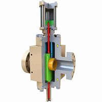 Gate valve FLS-DA2hydraulically-operatedfor controlpressure-control