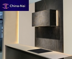Wall-mounted range hood P-746ductlesswith built-in lightingremote-controlled
