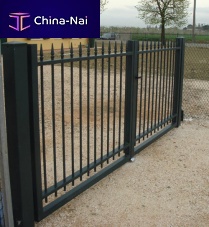 Swing gate DRIVEWAY steelwith barscommercial