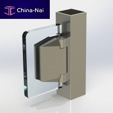 Glass door hinge POLARIS 120 seriesstainless steelcontemporary