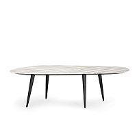 Contemporary table TWEED MARBLEMDFmarblesteel base