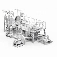 Melt-blown production line non-woven